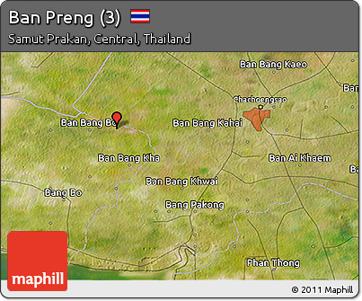 Satellite 3D Map of Ban Preng (3)