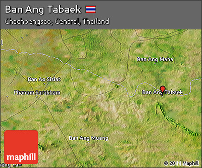 Satellite 3D Map of Ban Ang Tabaek