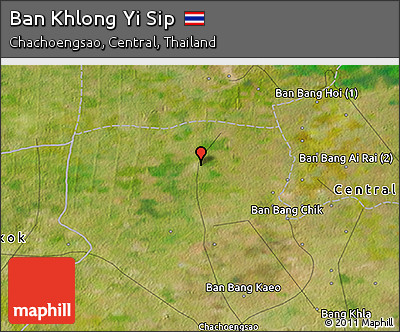 Satellite 3D Map of Ban Khlong Yi Sip