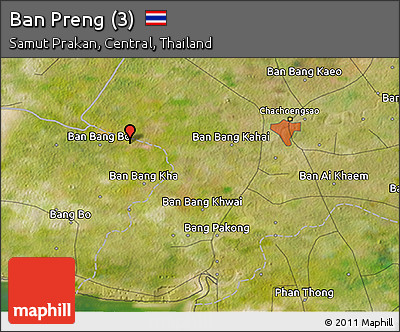 Satellite 3D Map of Ban Preng (3)