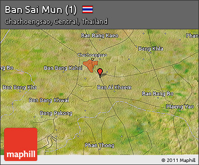 Satellite 3D Map of Ban Sai Mun (1)