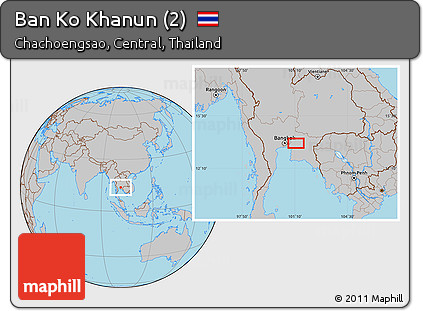 Gray Location Map of Ban Ko Khanun (2)