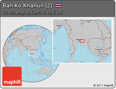 Gray Location Map of Ban Ko Khanun (2)