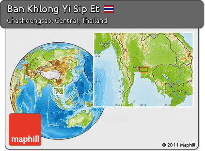 Physical Location Map of Ban Khlong Yi Sip Et