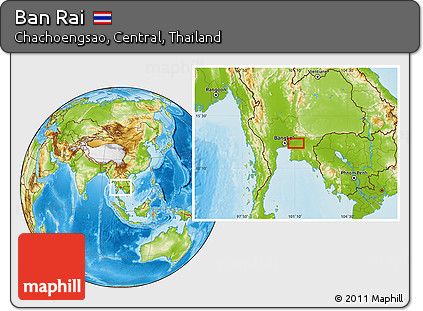 Physical Location Map of Ban Rai