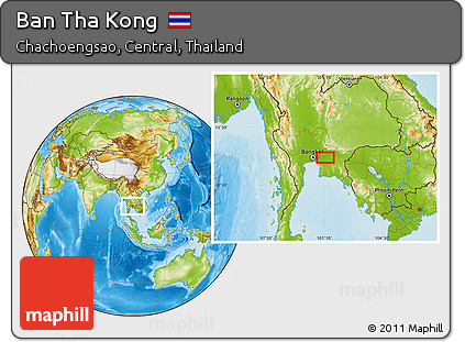Physical Location Map of Ban Tha Kong