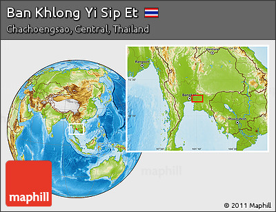 Physical Location Map of Ban Khlong Yi Sip Et
