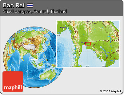 Physical Location Map of Ban Rai