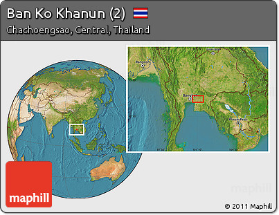 Satellite Location Map of Ban Ko Khanun (2)