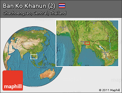 Satellite Location Map of Ban Ko Khanun (2)