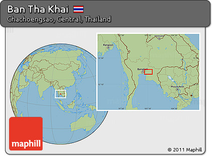 Savanna Style Location Map of Ban Tha Khai