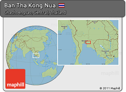 Savanna Style Location Map of Ban Tha Kong Nua
