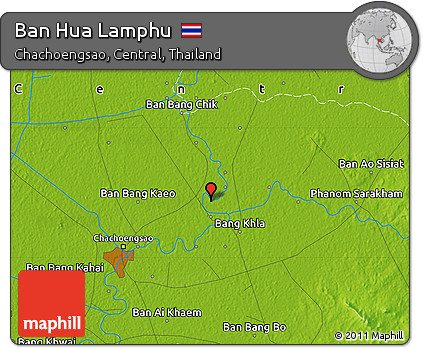 Physical Map of Ban Hua Lamphu