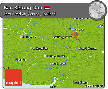 Physical Map of Ban Khlong Dan