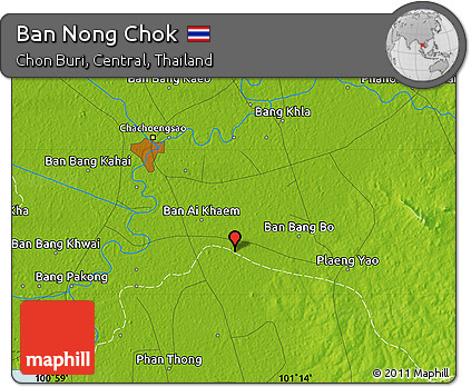 Physical Map of Ban Nong Chok