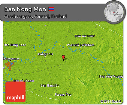 Physical Map of Ban Nong Mon