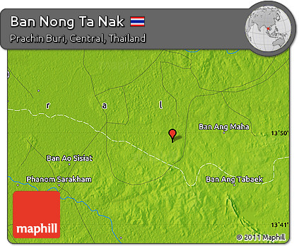 Physical Map of Ban Nong Ta Nak
