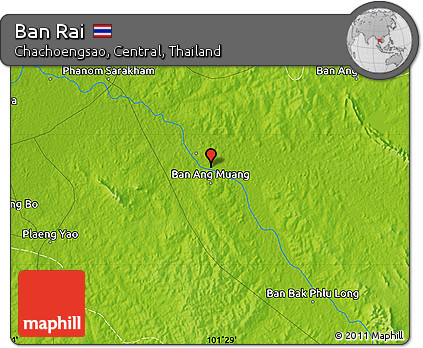 Physical Map of Ban Rai