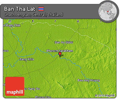 Physical Map of Ban Tha Lat