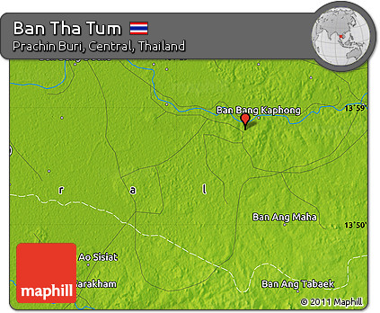 Physical Map of Ban Tha Tum