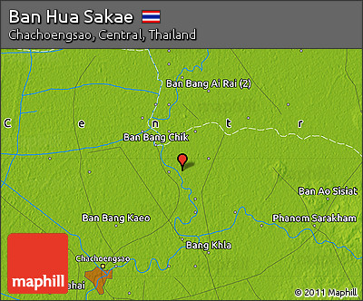 Physical Map of Ban Hua Sakae