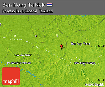 Physical Map of Ban Nong Ta Nak