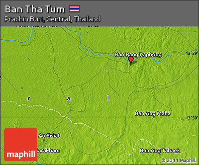 Physical Map of Ban Tha Tum