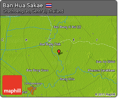 Physical Map of Ban Hua Sakae