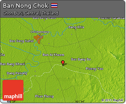 Physical Map of Ban Nong Chok