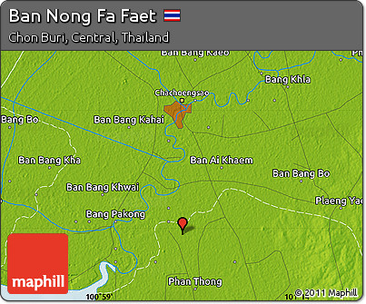 Physical Map of Ban Nong Fa Faet