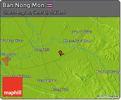 Physical Map of Ban Nong Mon
