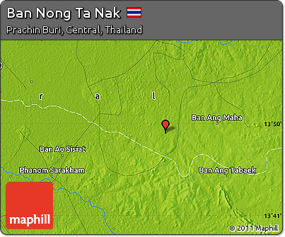 Physical Map of Ban Nong Ta Nak