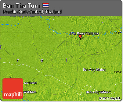 Physical Map of Ban Tha Tum