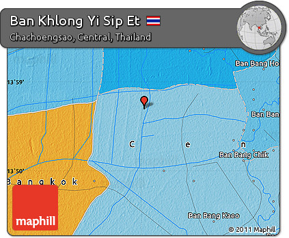 Political Map of Ban Khlong Yi Sip Et