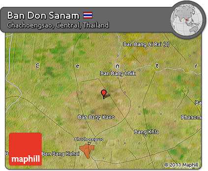 Satellite Map of Ban Don Sanam