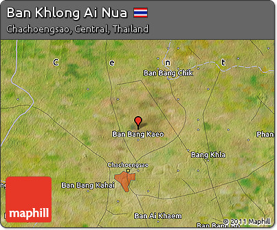Satellite Map of Ban Khlong Ai Nua