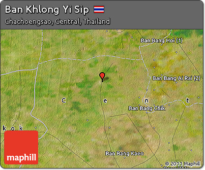 Satellite Map of Ban Khlong Yi Sip