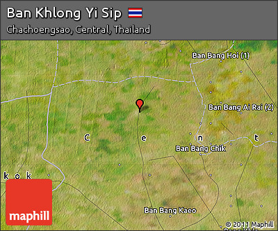 Satellite Map of Ban Khlong Yi Sip