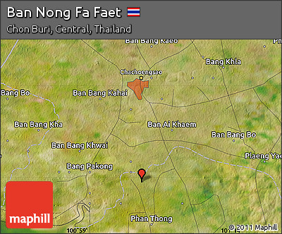 Satellite Map of Ban Nong Fa Faet