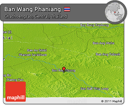 Physical Panoramic Map of Ban Wang Phaniang