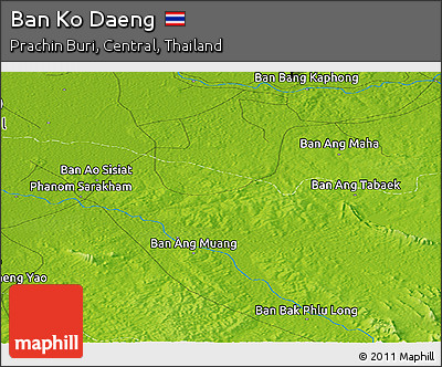 Physical Panoramic Map of Ban Ko Daeng