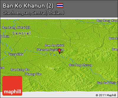 Physical Panoramic Map of Ban Ko Khanun (2)