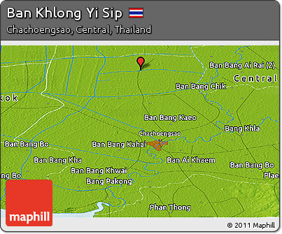 Physical Panoramic Map of Ban Khlong Yi Sip