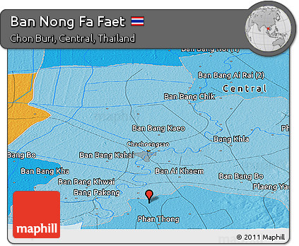 Political Panoramic Map of Ban Nong Fa Faet