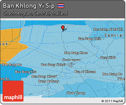 Political Panoramic Map of Ban Khlong Yi Sip