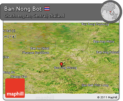 Satellite Panoramic Map of Ban Nong Bot