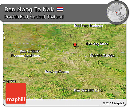 Satellite Panoramic Map of Ban Nong Ta Nak