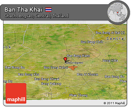 Satellite Panoramic Map of Ban Tha Khai