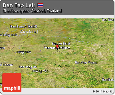 Satellite Panoramic Map of Ban Tao Lek