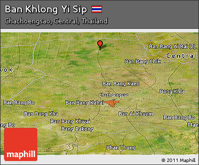 Satellite Panoramic Map of Ban Khlong Yi Sip